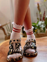 Soquete Rendinha College Vermelha - Cantarola