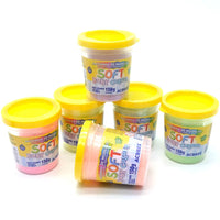Kit Massinha de Modelar Soft Baby Colors 6 Cores - 900g - Acrilex