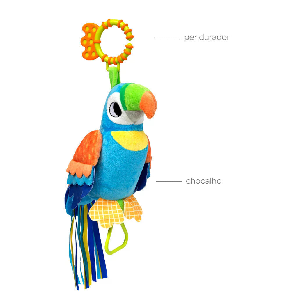 Papagaio Didi - Chocalho e Moderdedor Infantil