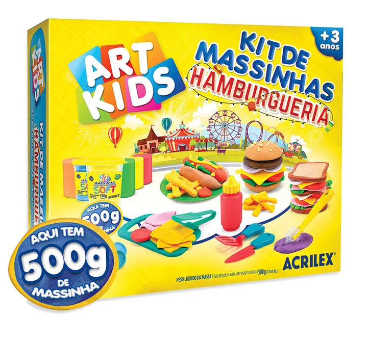 Massinha Kit Hamburgueria Art Kids – Acrilex
