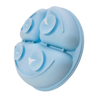 Prato em Silicone com Divisórias e Ventosa Azul - Buba