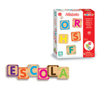 Alfabeto Pedagógico Coleção Crescer De Madeira - Nig Brinquedos