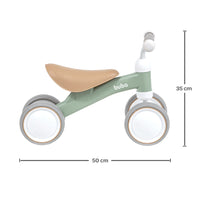 Bicicleta de Equilíbrio 4 rodas Verde (12m+) - Buba