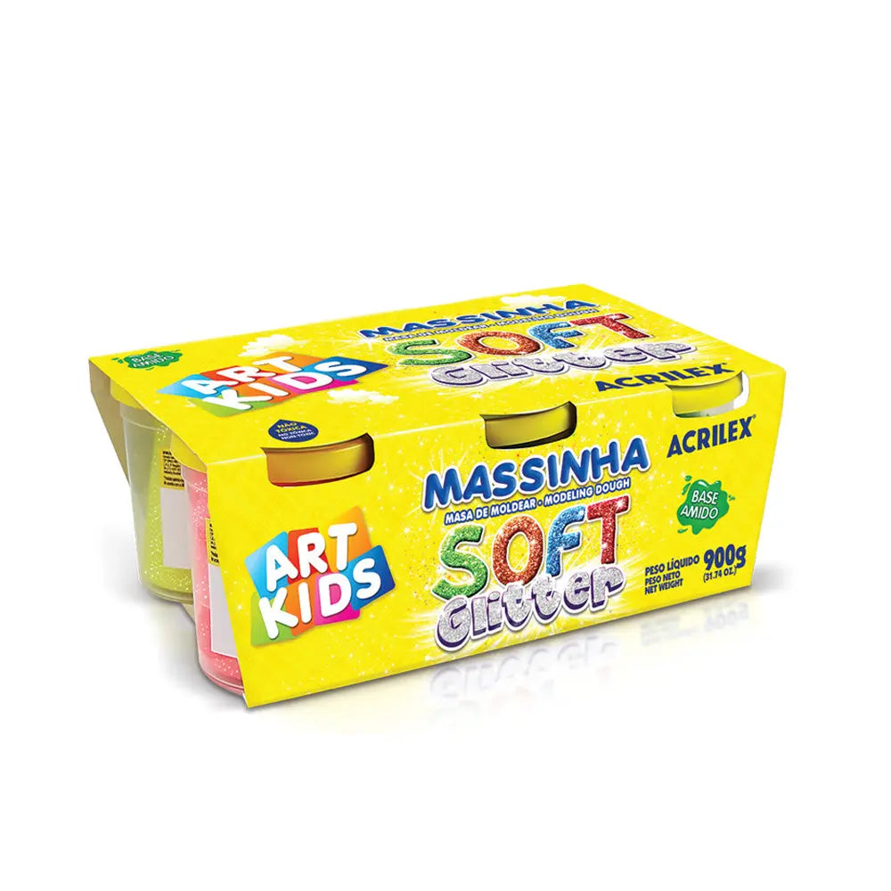 MASSINHA DE MODELAR SOFT GLITTER