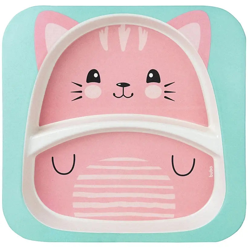 Kit Refeição em Bambu Gatinha - Buba