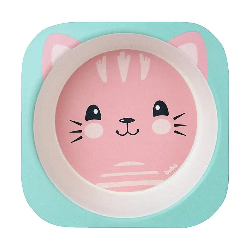 Kit Refeição em Bambu Gatinha - Buba