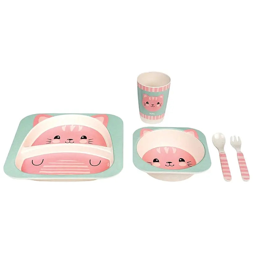 Kit Refeição em Bambu Gatinha - Buba