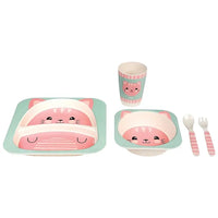 Kit Refeição em Bambu Gatinha - Buba