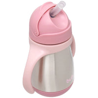 Copo Térmico Inox Parede Dupla com Alça Rosa 270ml - Buba