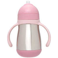 Copo Térmico Inox Parede Dupla com Alça Rosa 270ml - Buba