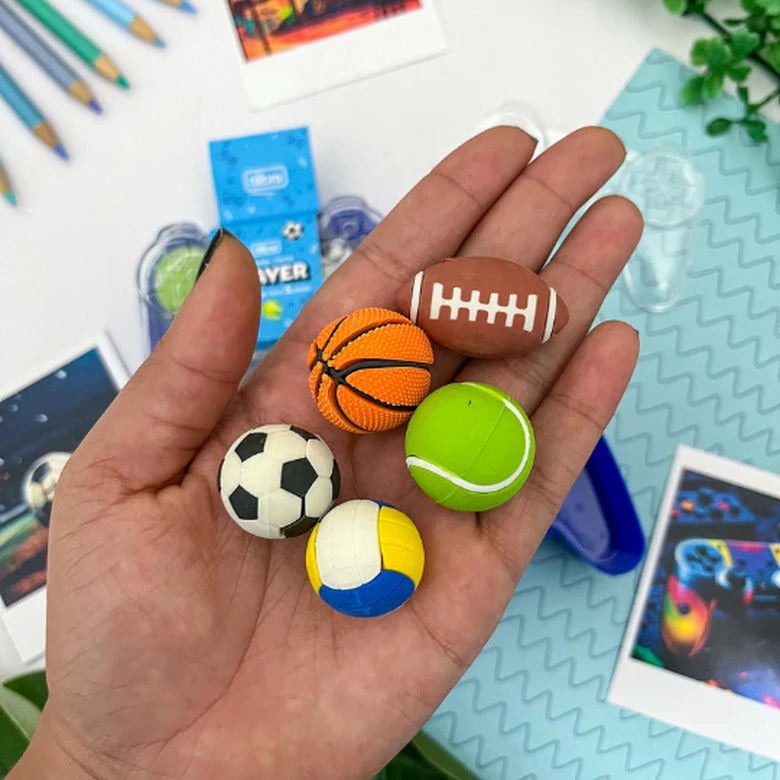 Borracha Player com 5 Borrachas Esportivas - Tilibra