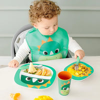 Babador com Cata-migalhas BubaZoo Dino - Buba