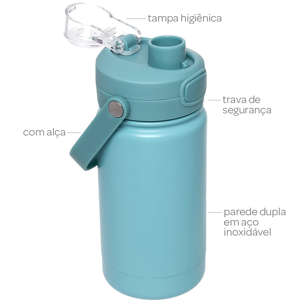 Garrafinha Termica Parede Dupla - Verde