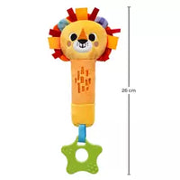 BUZININHA COM MORDEDOR DE PELUCIA BUBAZOO LEÃO