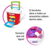 Cozinha Portátil Rosa
