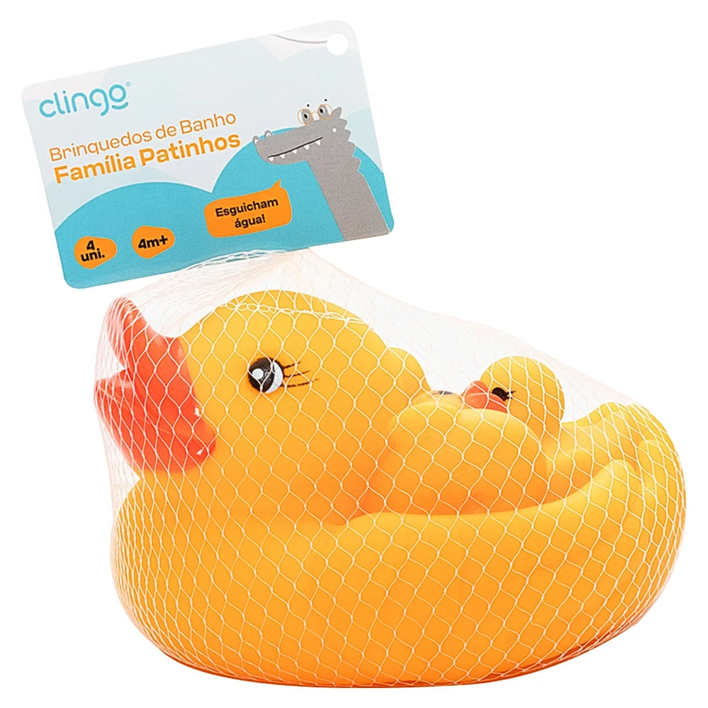 Brinquedo de Banho Família Patinhos (4m+) - Clingo