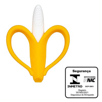 Massageador de Gengiva com Cerdas Curtas Banana - Buba