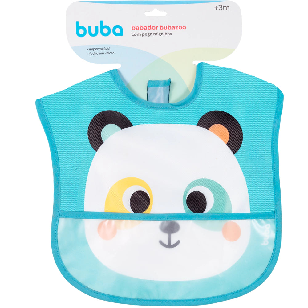 BABADOR COM BOLSO BUBAZOO PANDA BABEIRO