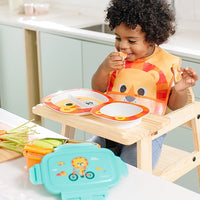 Prato com Divisórias para bebê BubaZoo Leãozinho - Buba