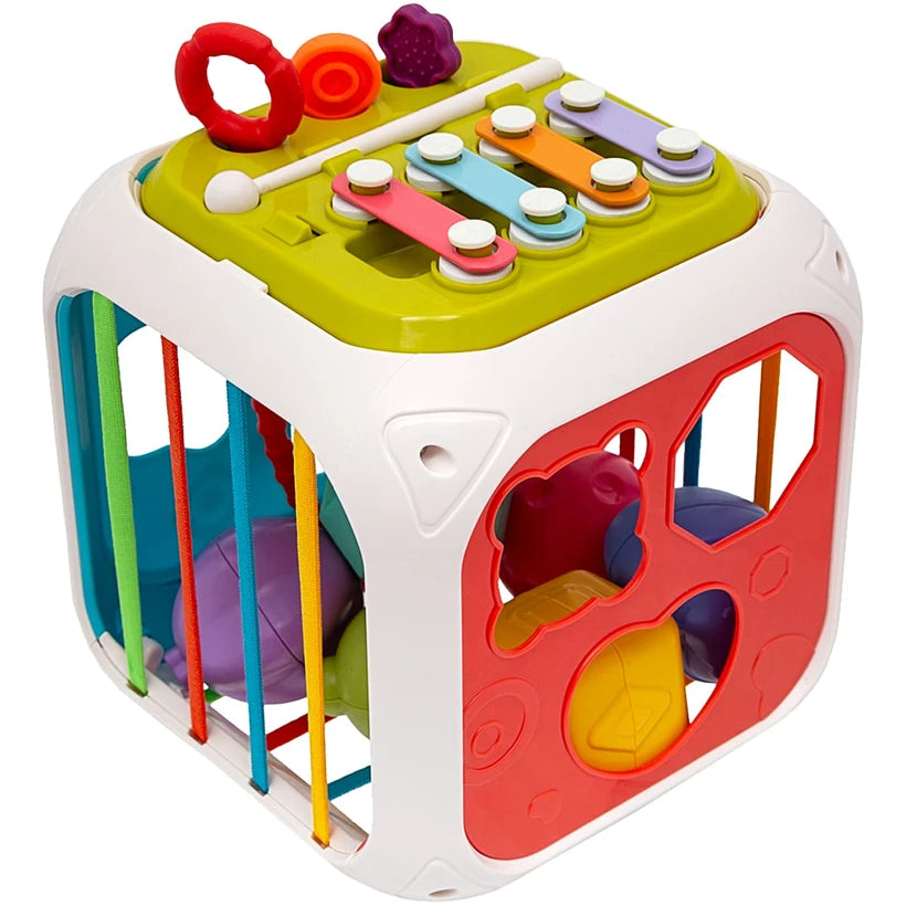 Cubo Multiatividades Formas e Encaixes 7 em 1 - Buba
