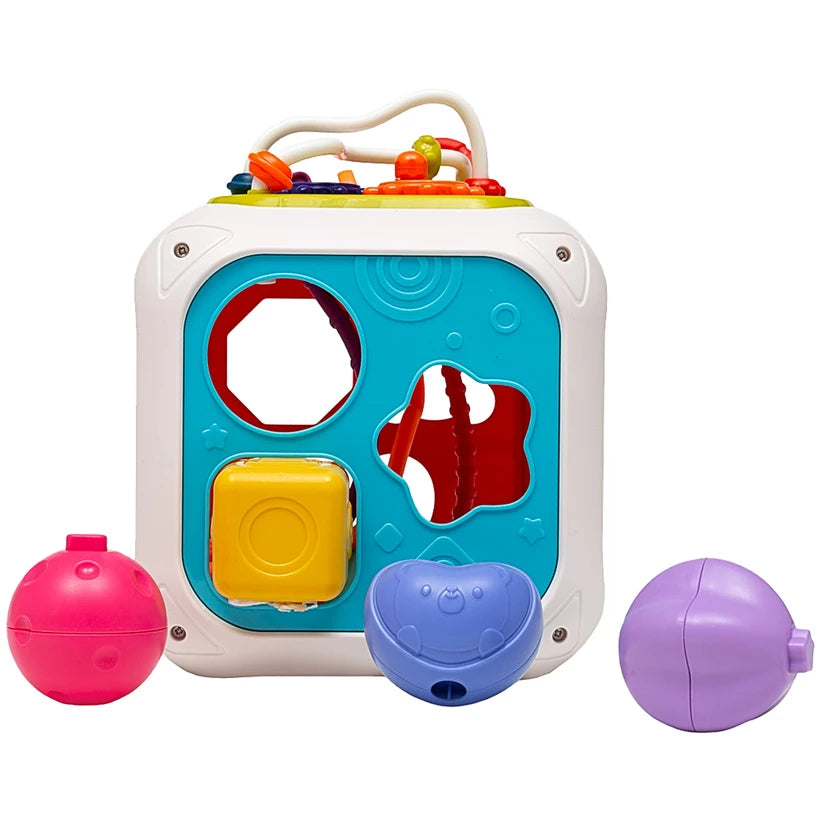 Cubo Multiatividades Formas e Encaixes 7 em 1 - Buba