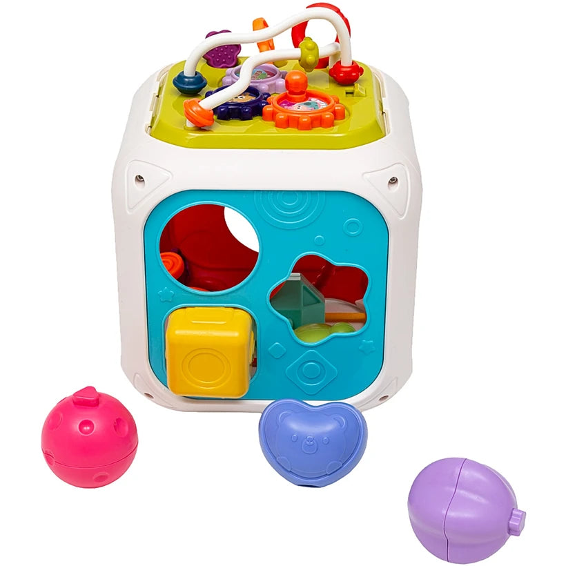 Cubo Multiatividades Formas e Encaixes 7 em 1 - Buba