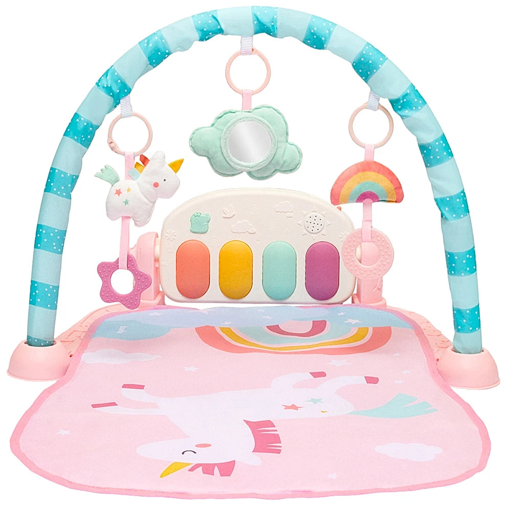 Tapete Ginásio de Atividades com Piano Magic Unicórnio (3m+) - Buba