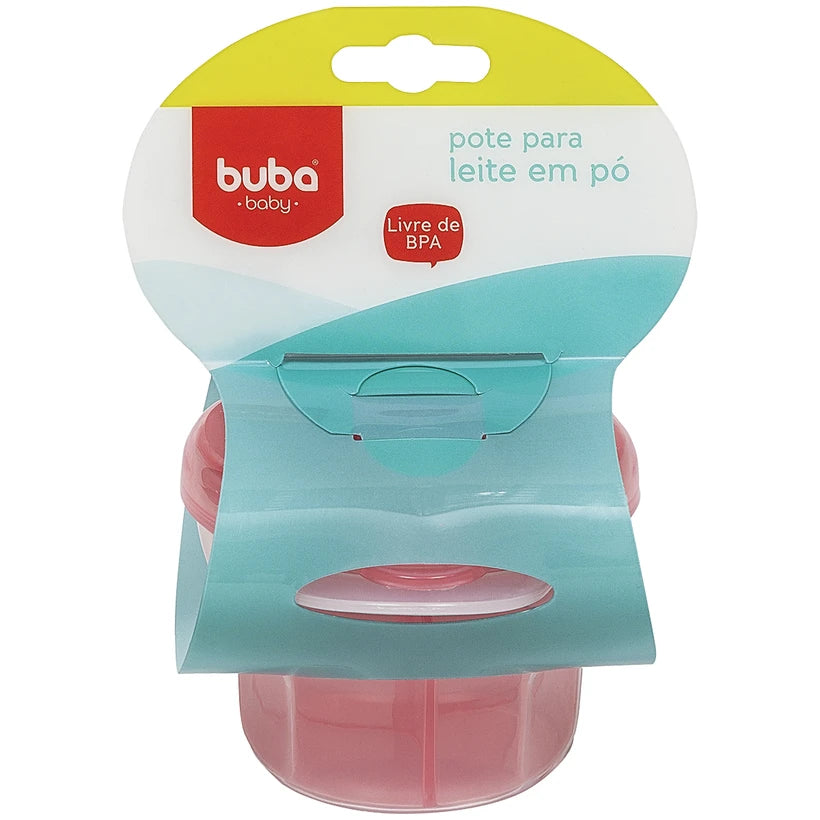 Porta Leite em Pó Rosa - Buba