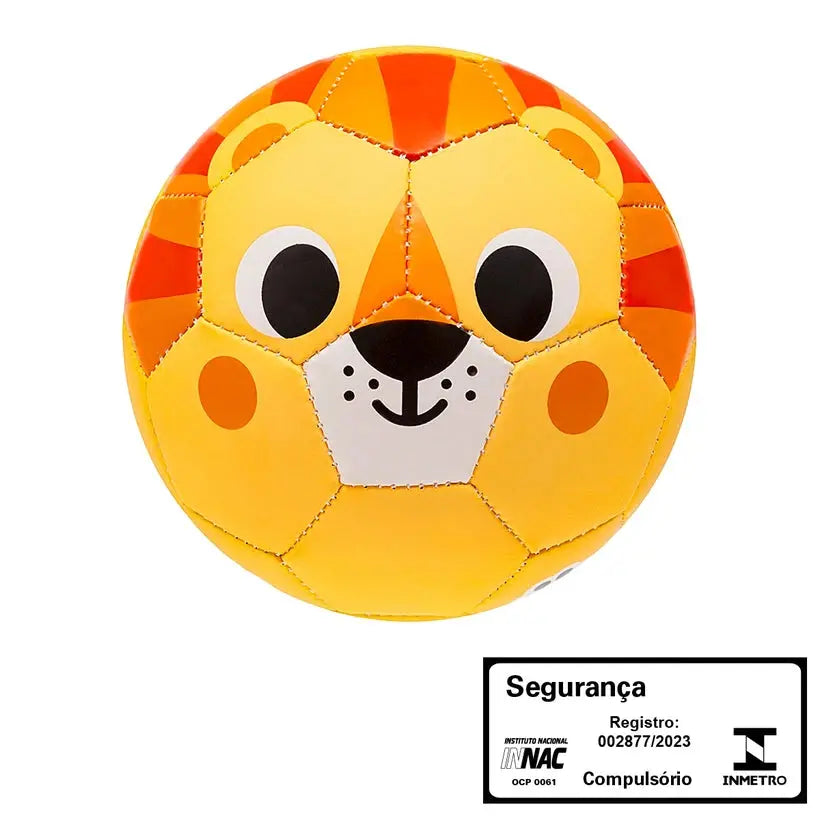 Bola de Futebol para bebê BubaZoo Leãozinho - Buba