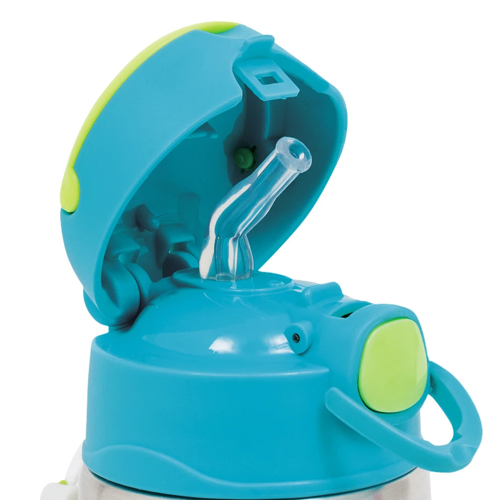 Garrafa Térmica Inox Parede Dupla 400ml Azul - Buba