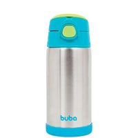 Garrafa Térmica Inox Parede Dupla 400ml Azul - Buba