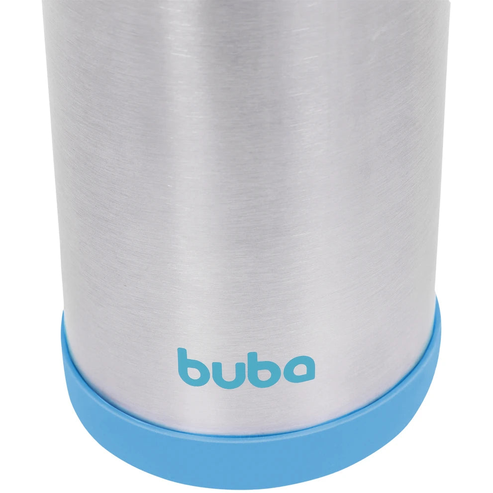 Garrafa Térmica Inox Parede Dupla 400ml Azul - Buba