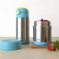 Garrafa Térmica Inox Parede Dupla 400ml Azul - Buba