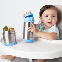 Garrafa Térmica Inox Parede Dupla 400ml Azul - Buba