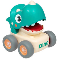 Carrinho Dino com Fricção e Apito Verde Escuro - Buba