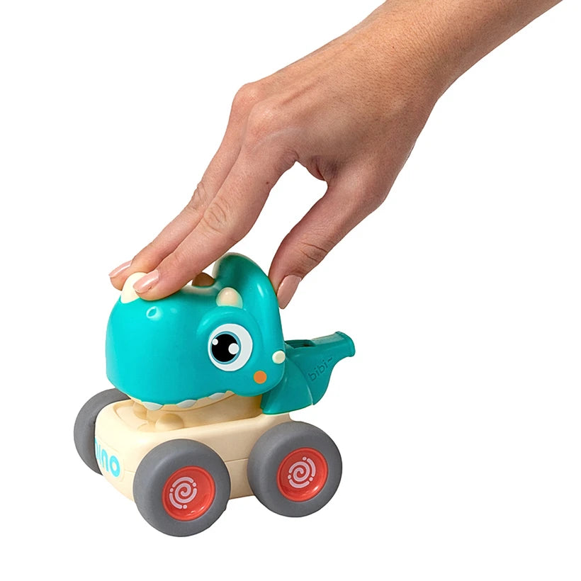 Carrinho Dino com Fricção e Apito Verde Escuro - Buba