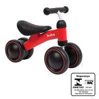 Bicicleta de Equilíbrio 4 rodas Vermelha (12m+) - Buba