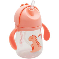 Copo com Alça e Canudo Dino Girl 240ml - Buba