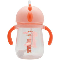 Copo com Alça e Canudo Dino Girl 240ml - Buba
