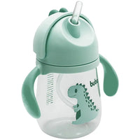 Copo com Alça e Canudo Dino Boy 240ml - Buba