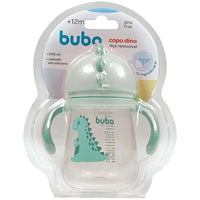Copo com Alça e Canudo Dino Boy 240ml - Buba