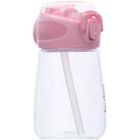 Garrafinha Tritan c/ Canudo Rosa 300ml - Buba