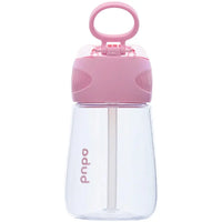 Garrafinha Tritan c/ Canudo Rosa 300ml - Buba