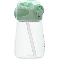 Garrafinha Tritan c/ Canudo Verde 300ml - Buba