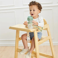 Garrafinha Tritan c/ Canudo Verde 300ml - Buba