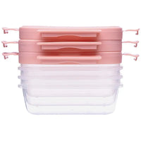 Kit 3 Potinhos Herméticos Rosa 100ml - Buba