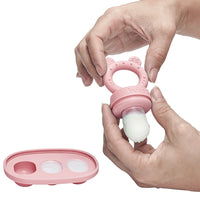 Kit Porta-Frutinhas e Forminha em Silicone Rosa - Buba