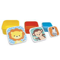 Kit 3 Porta Papinha para bebê Animal Fun - Buba