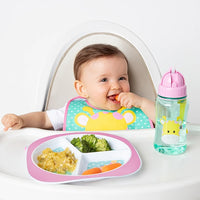 Prato com Divisórias para bebê Animal Fun Girafinha - Buba