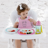 Prato com Divisórias para bebê Animal Fun Girafinha - Buba